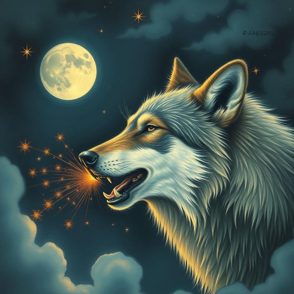 Dream : Spitting a wolf in a dream