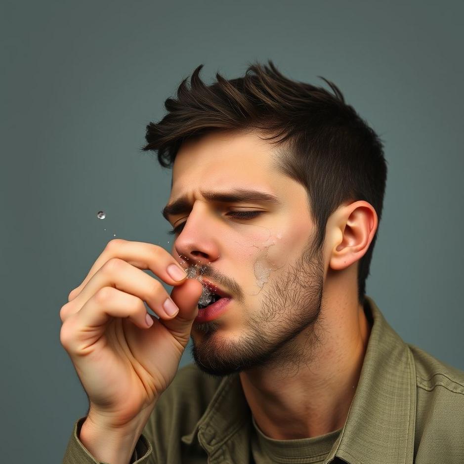 Dream : Spitting in a man's face 