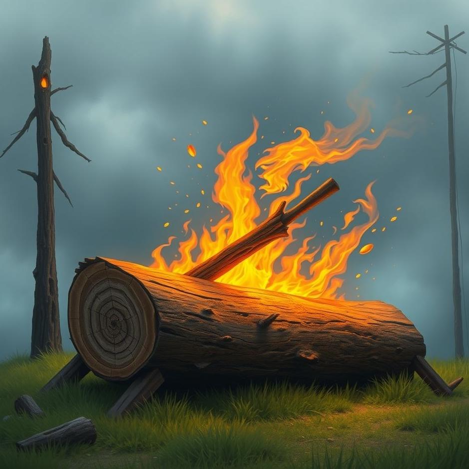 Dream : Splitting a log in a dream