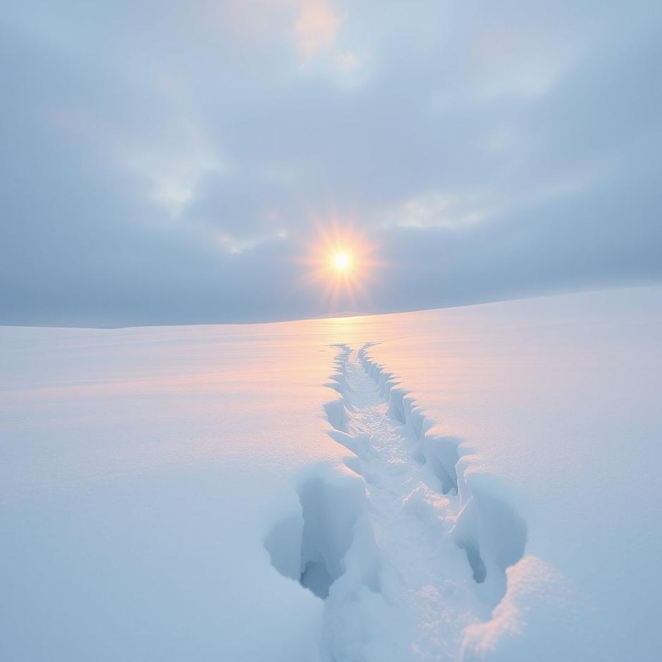 Dream : Splitting snow in a dream