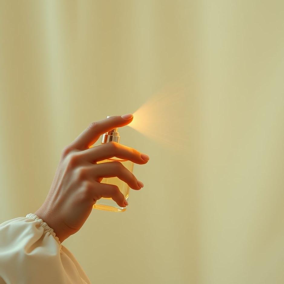 Dream : Spraying and smelling perfume in a dream