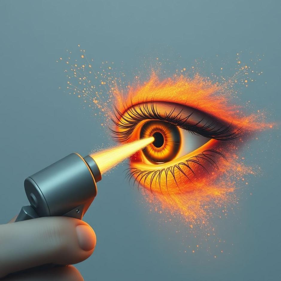 Dream : Spraying the eye in a dream