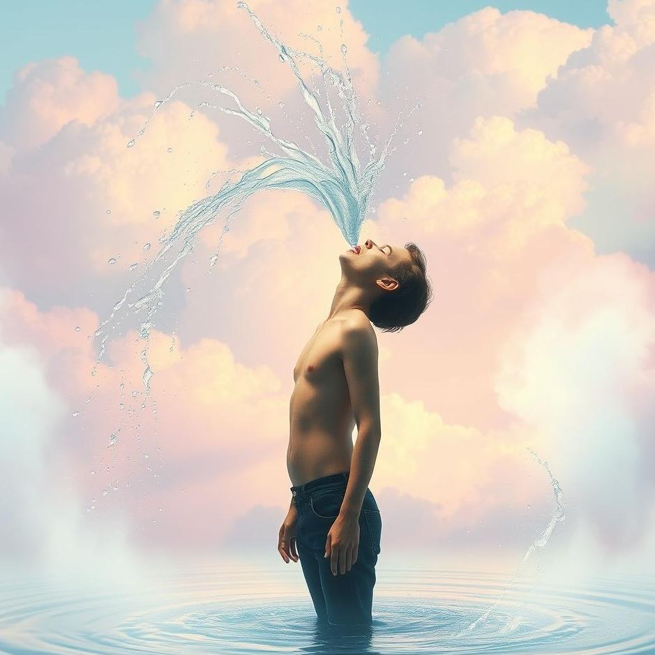 Dream : Spraying water from mouth in the dream