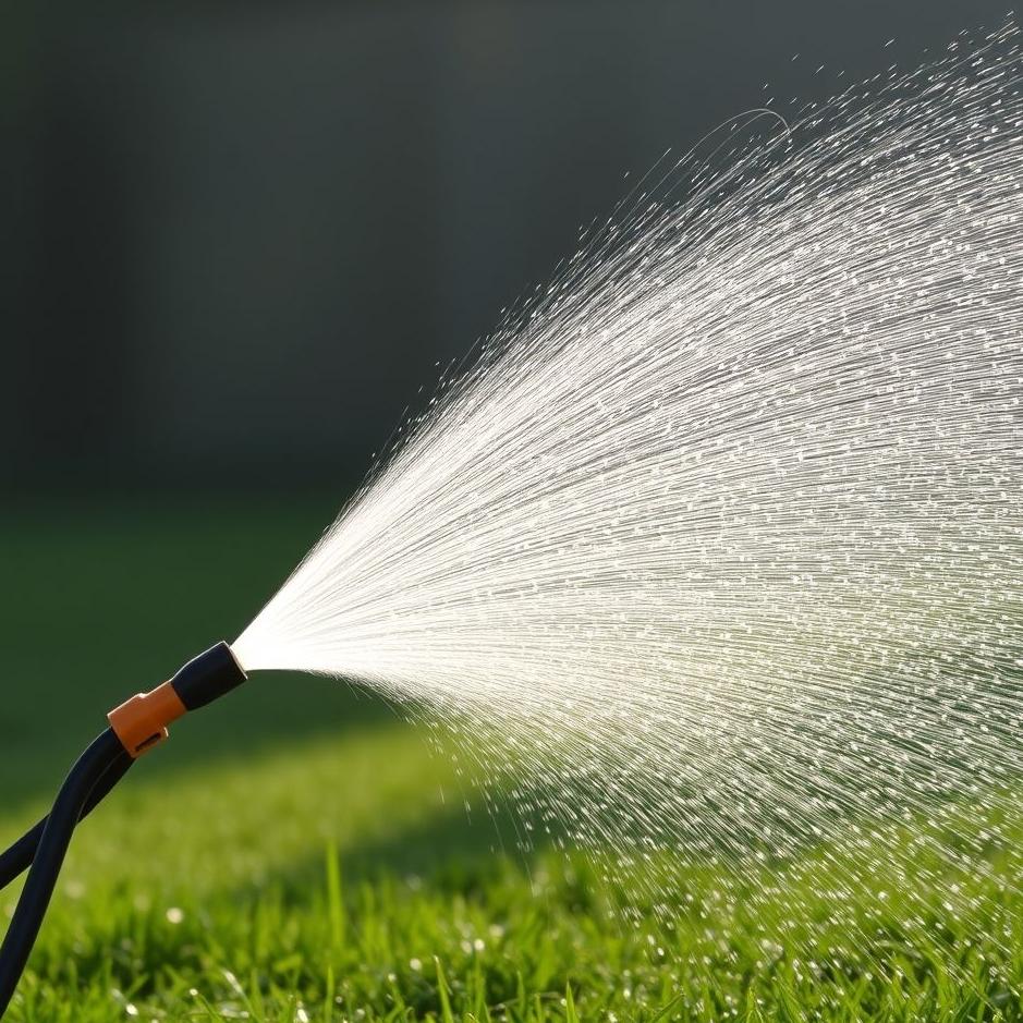 Dream : Spraying water with a hose in a dream