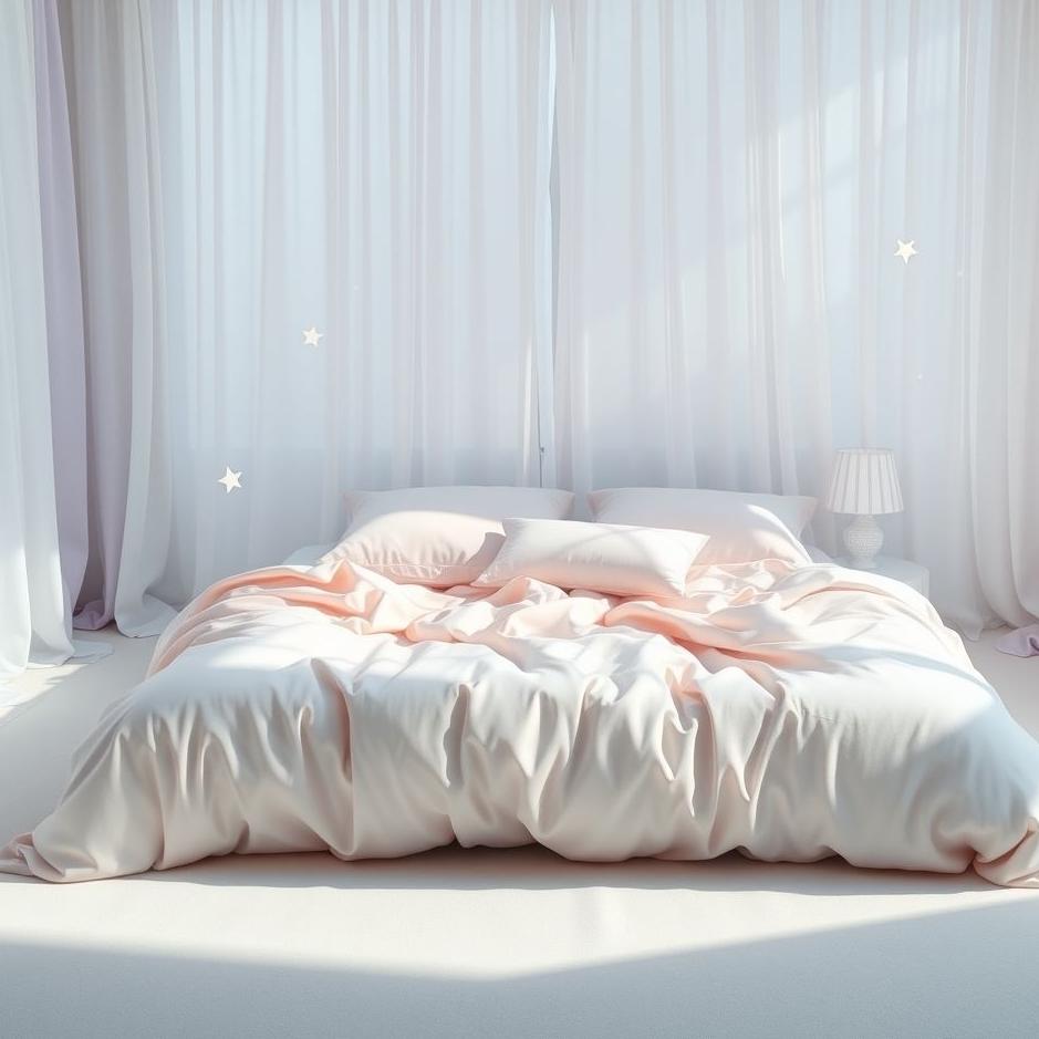 Dream : Spread out bed in a dream