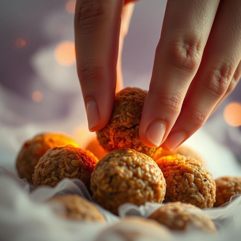 Dream : Squeezing lentil meatballs in a dream