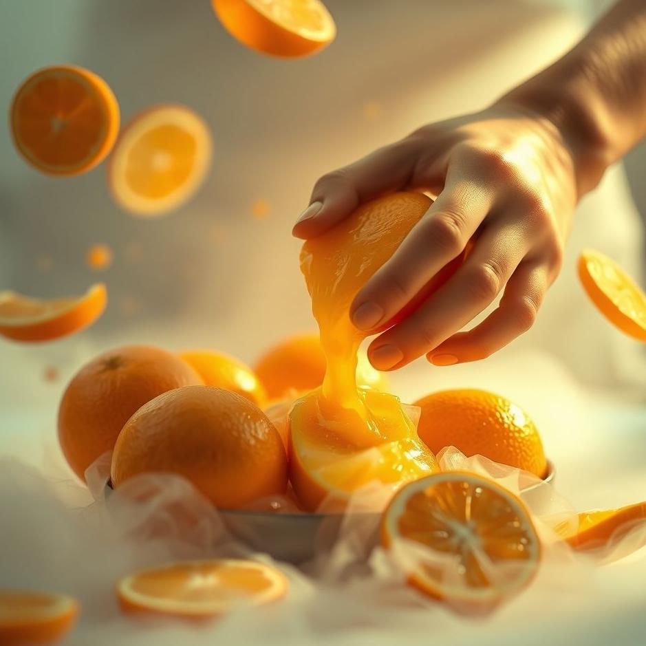Dream : Squeezing orange juice in a dream