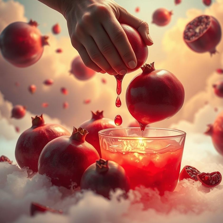 Dream : Squeezing pomegranate juice in a dream