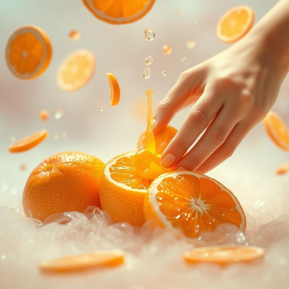 Dream : Squeezing tangerine juice in a dream