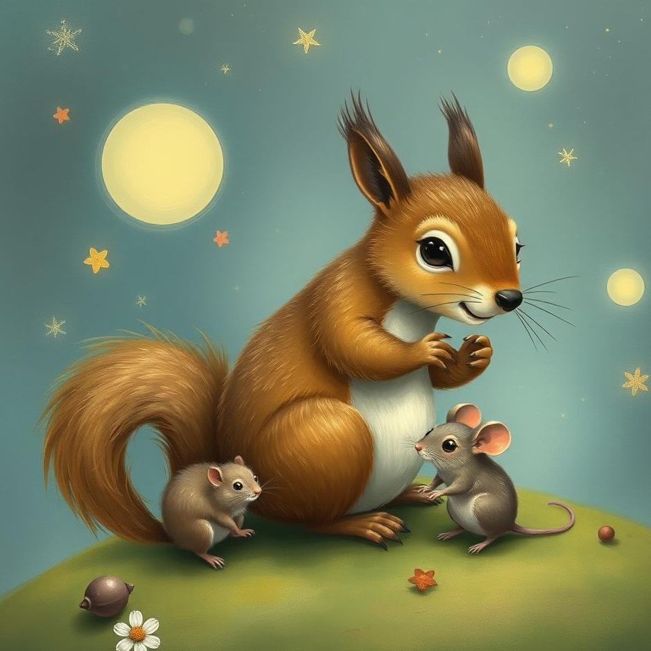 Dream : Squirrel and a mouse in a dream