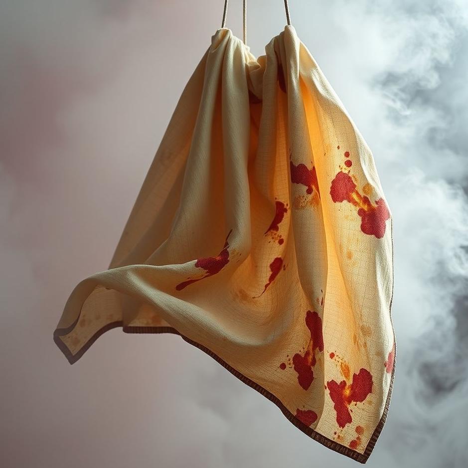 Dream : Stained fabric in a dream