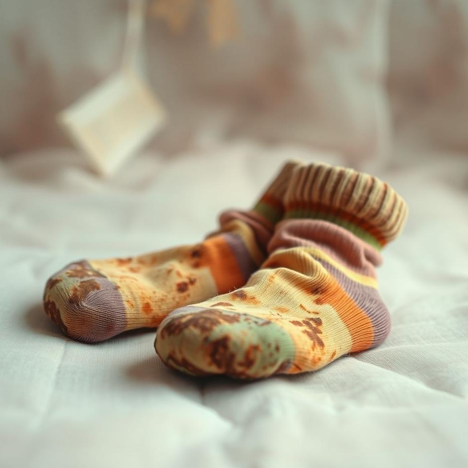 Dream : Stained socks in a dream