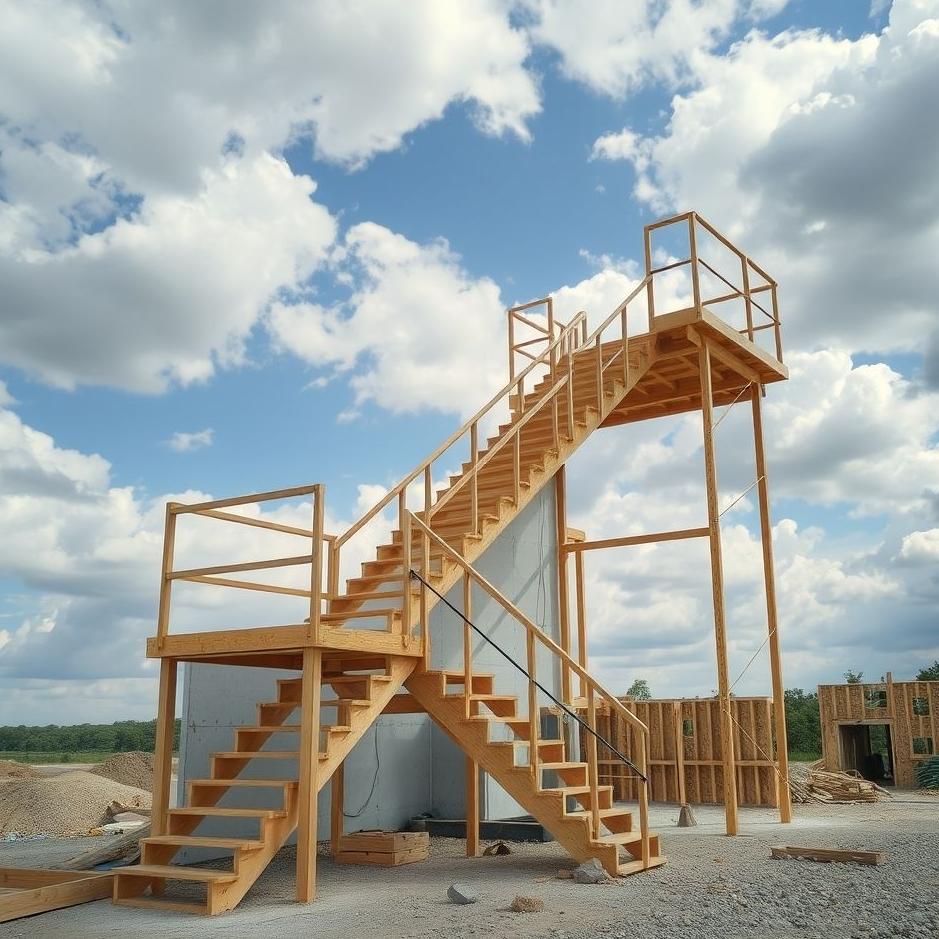 Dream : Stairs under construction in a dream
