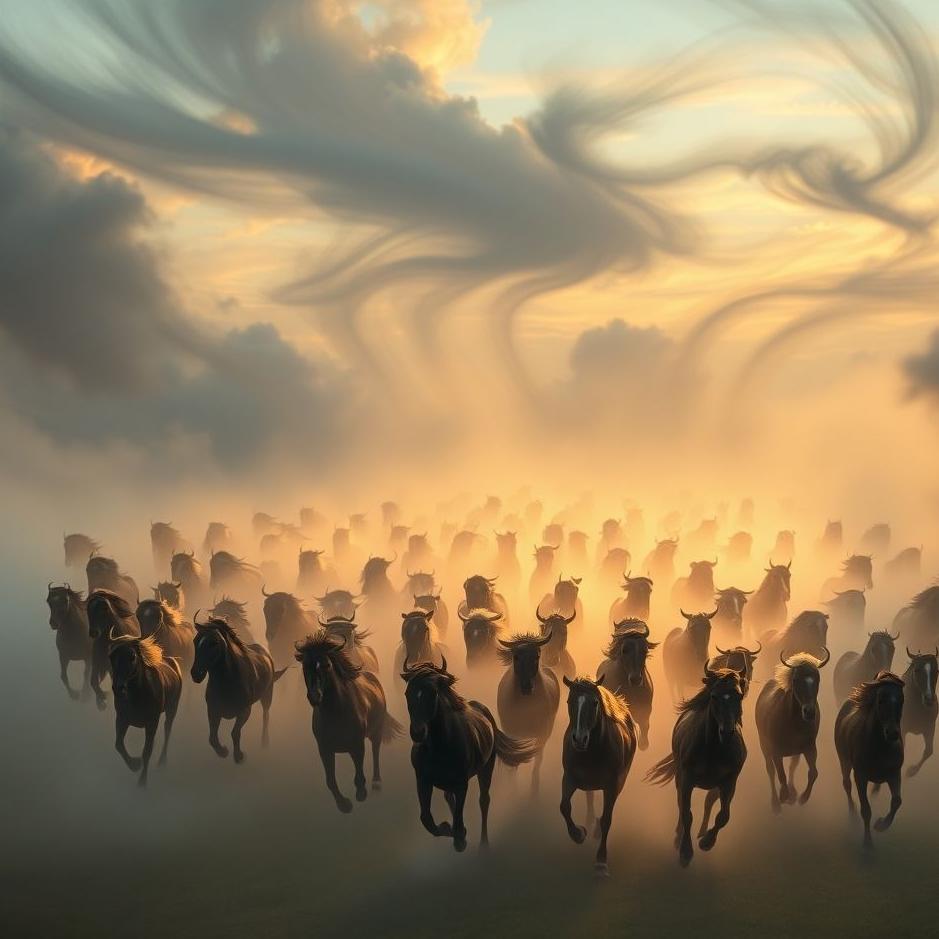 Dream : Stampede in a dream