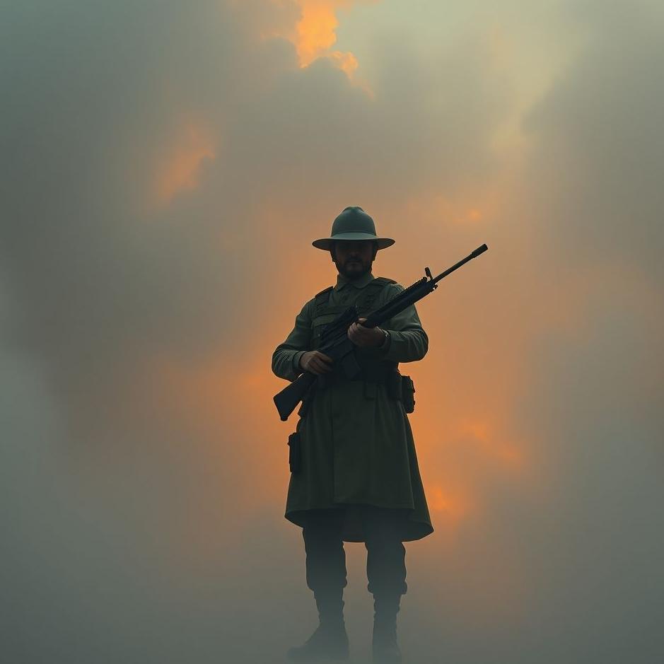 Dream : Standing guard with a gun in a dream