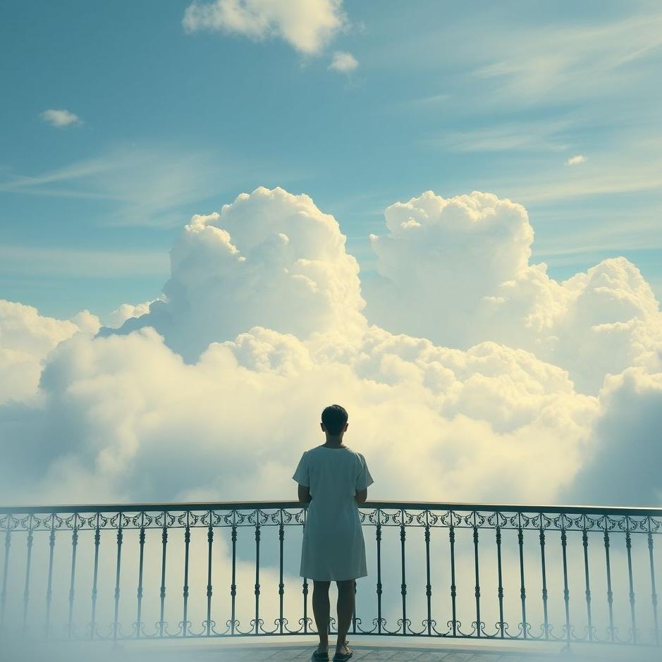 Dream : Standing on a balcony in a dream