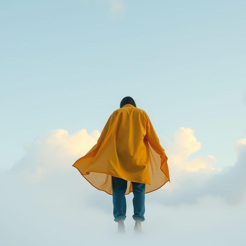 Dream : Standing on clothes in a dream