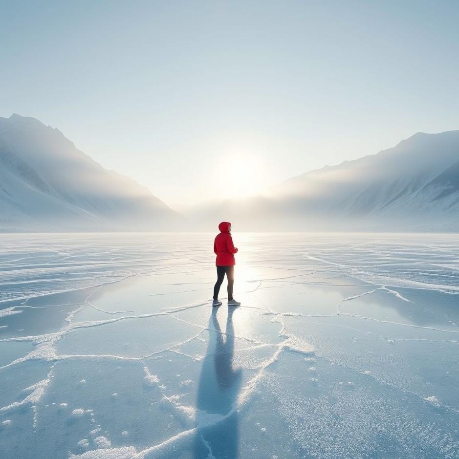 Dream : Standing on ice 