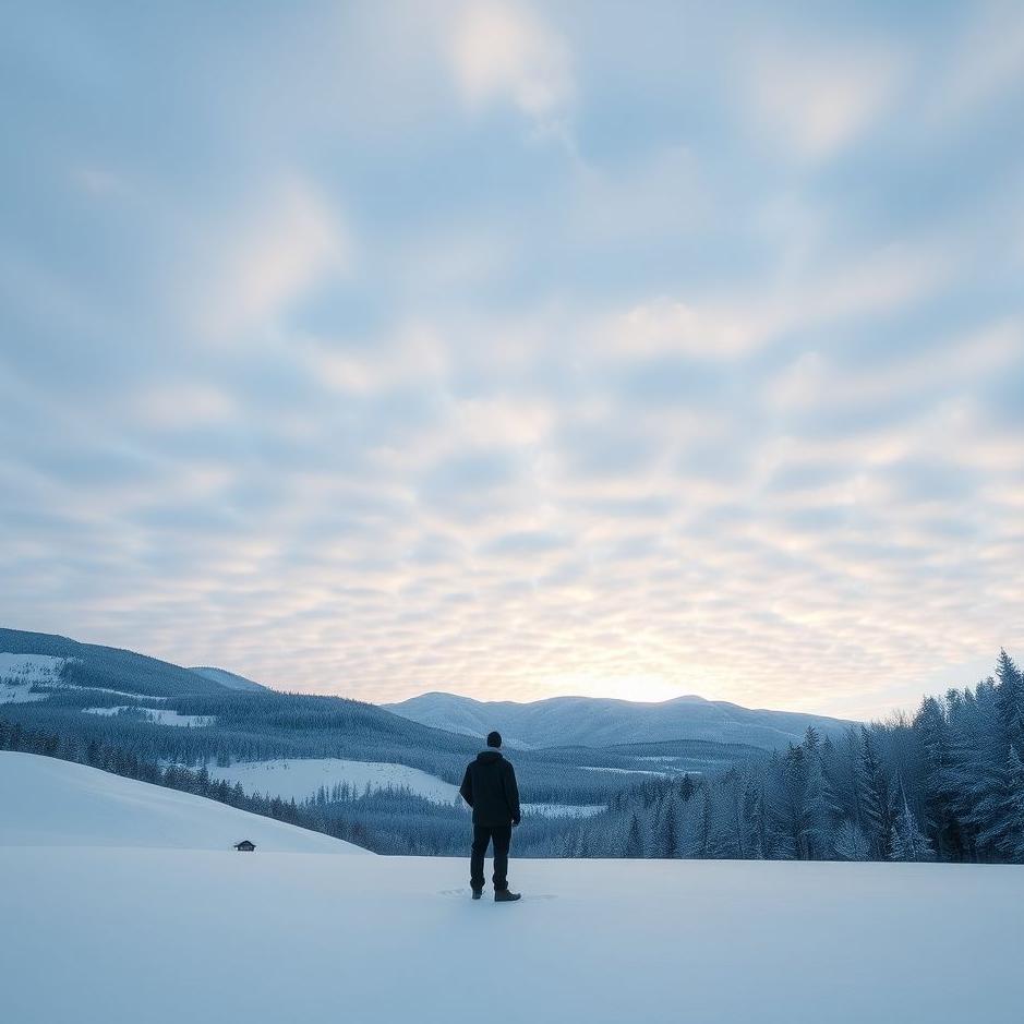 Dream : Standing on snow in a dream