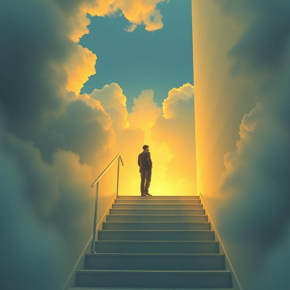 Dream : Standing on the stairs in a dream