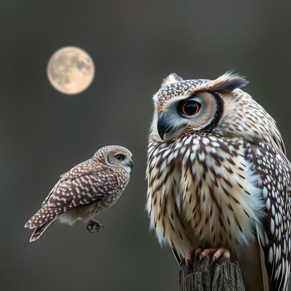 Dream : Staring at an owl 