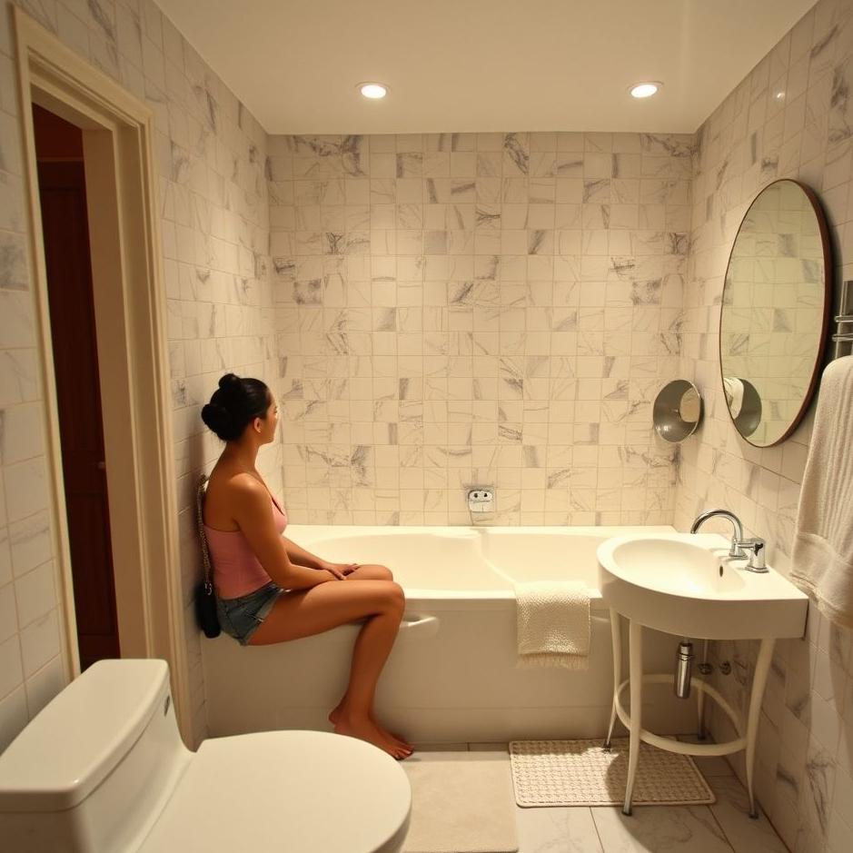 Dream : Staying in a bathroom