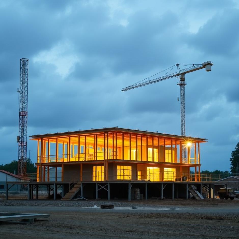 Dream : Staying in a construction site in a dream