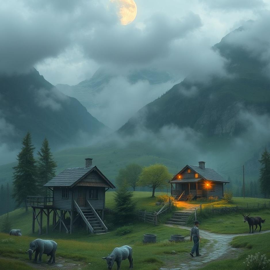 Dream : Staying in a village in a dream