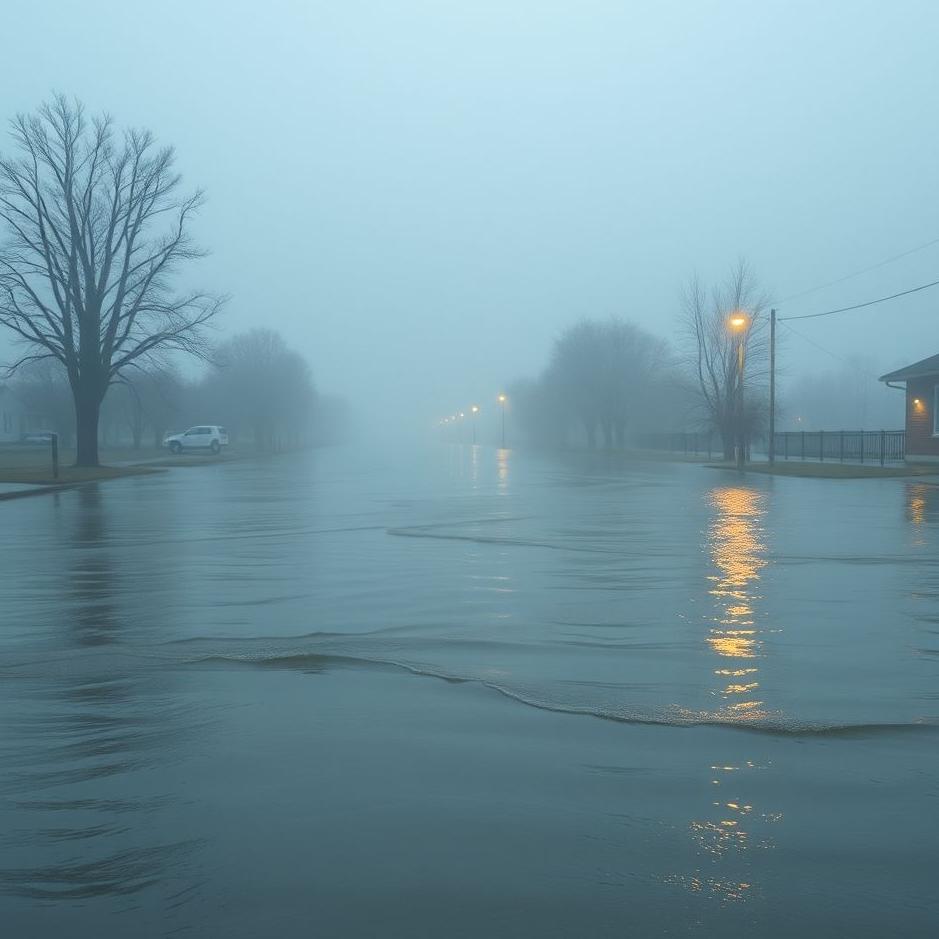 Dream : Staying in the middle of a flood in a dream