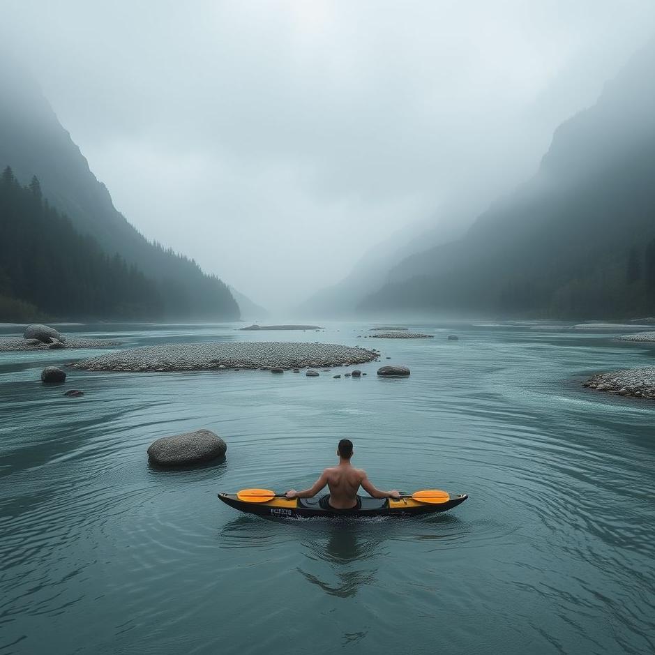 Dream : Staying in the middle of a river in a dream