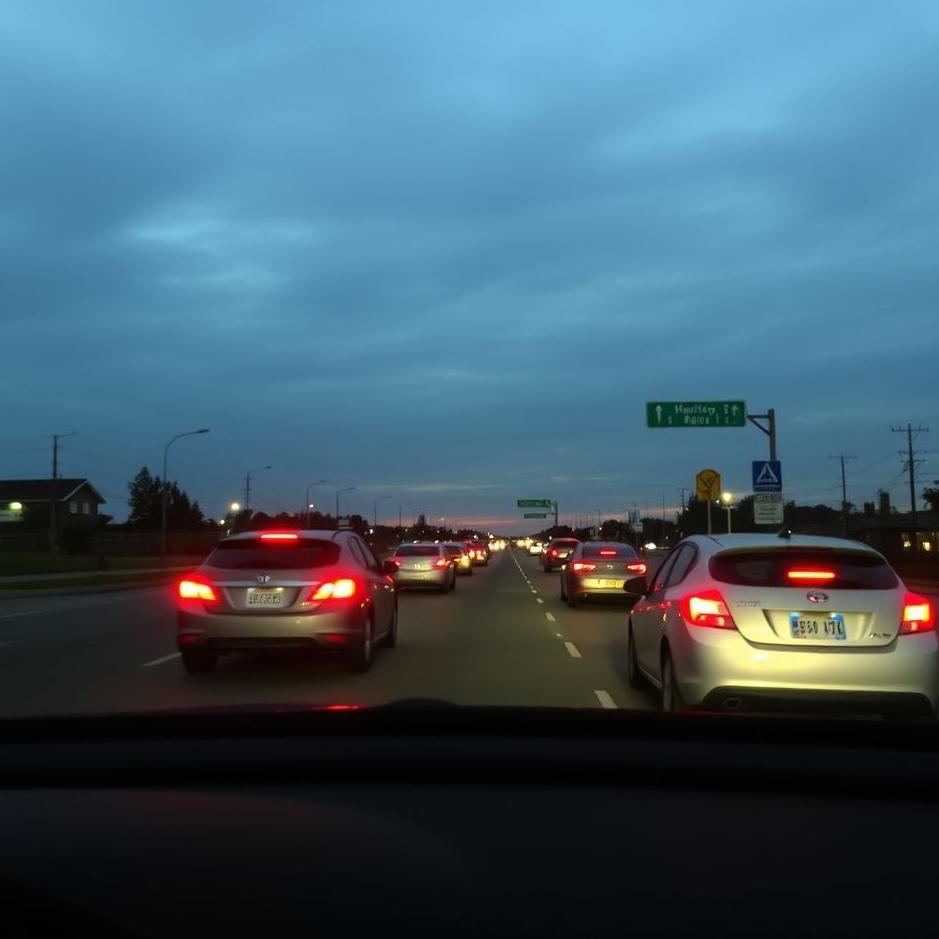 Dream : Staying in the traffic by car in the dream