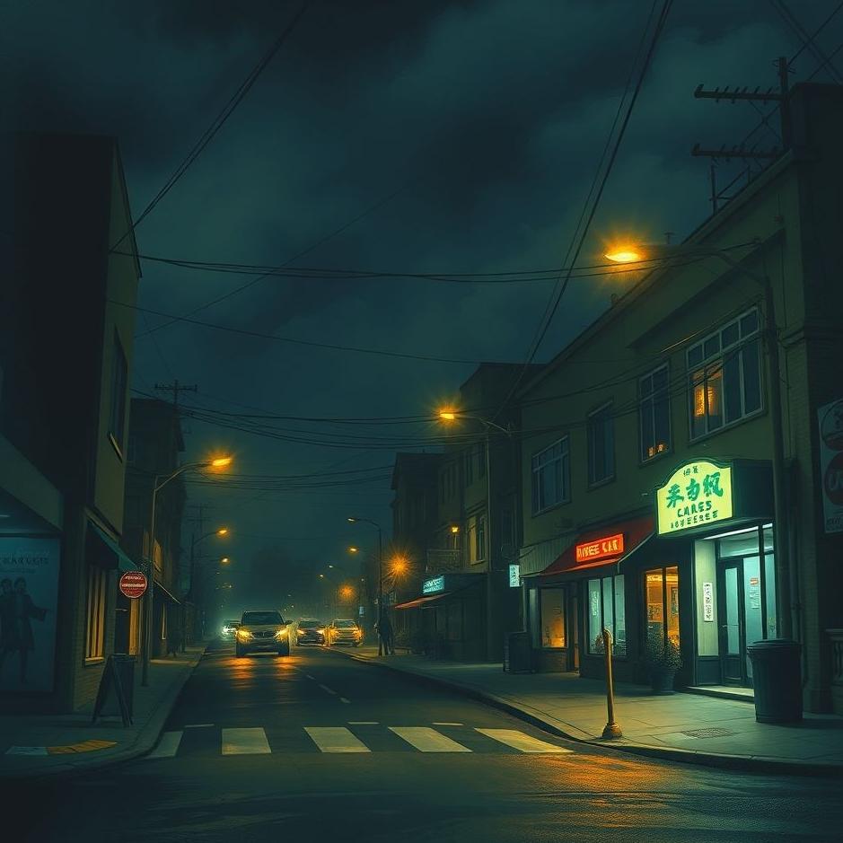 Dream : Staying on the street at night in a dream