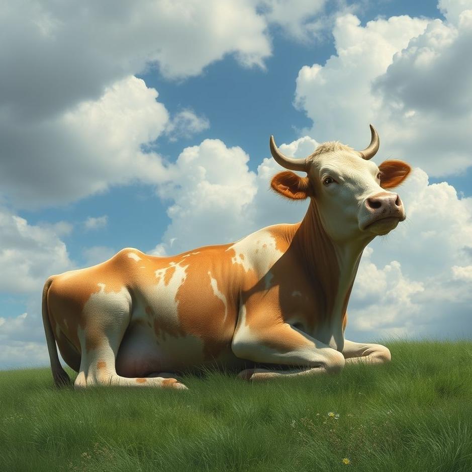 Dream : Staying under a cow in a dream
