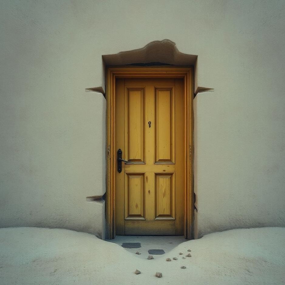 Dream : Staying under a door in a dream