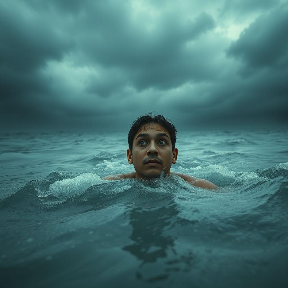 Dream : Staying under a flood in a dream