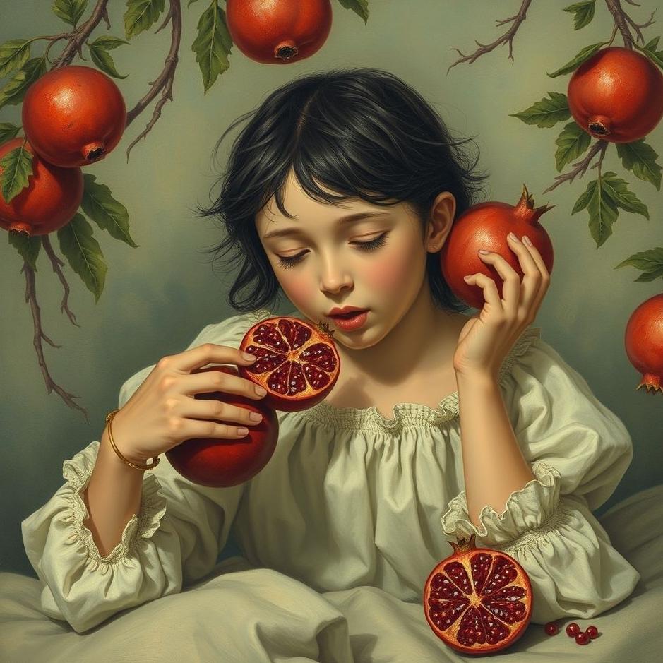 Dream : Stealing and eat pomegranates in a dream
