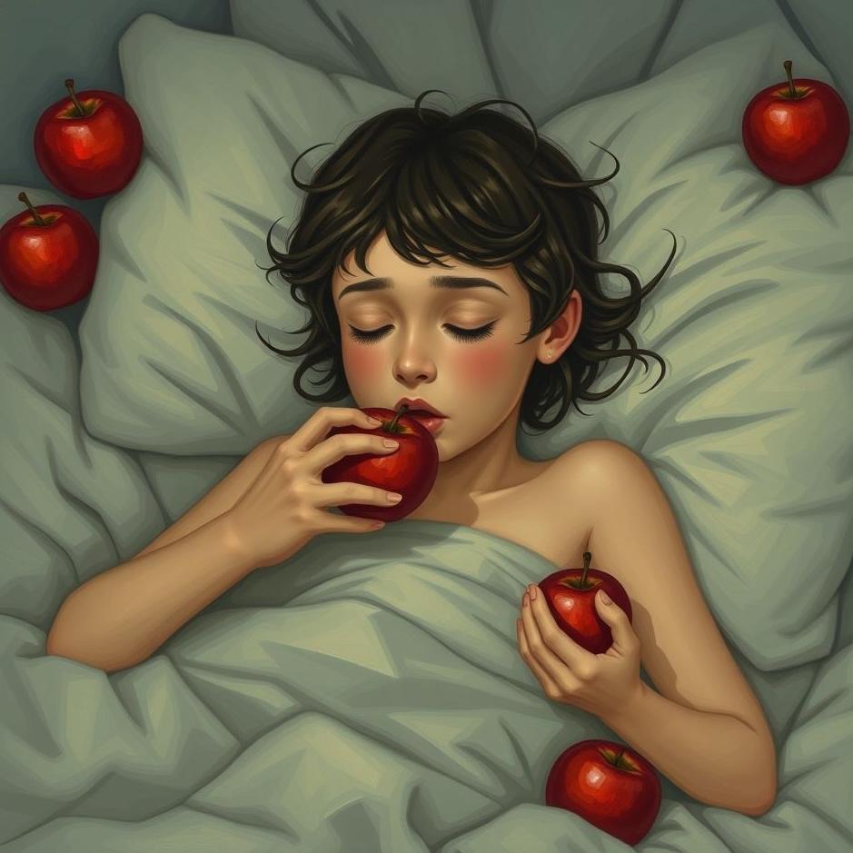 Dream : Stealing and eating red apples in your dream