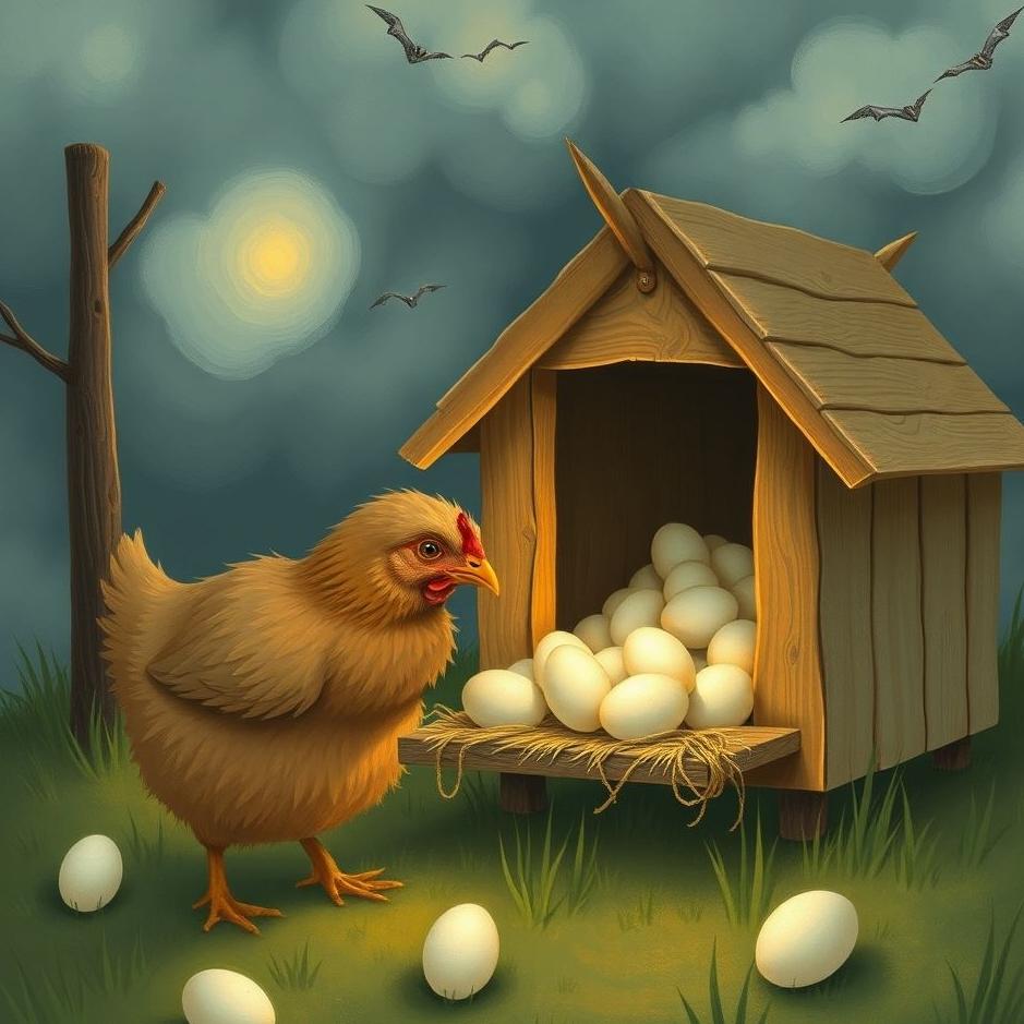 Dream : Stealing eggs from a coop in a dream
