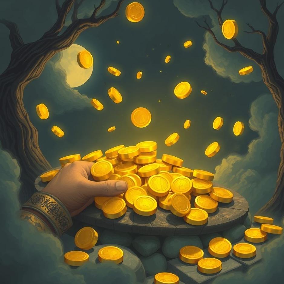 Dream : Stealing gold coins in the dream