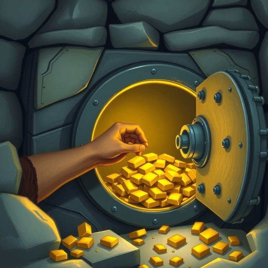 Dream : Stealing gold from a safe in a dream