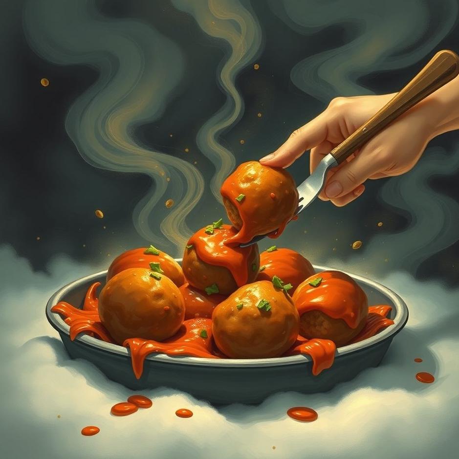 Dream : Stealing meatballs in a dream
