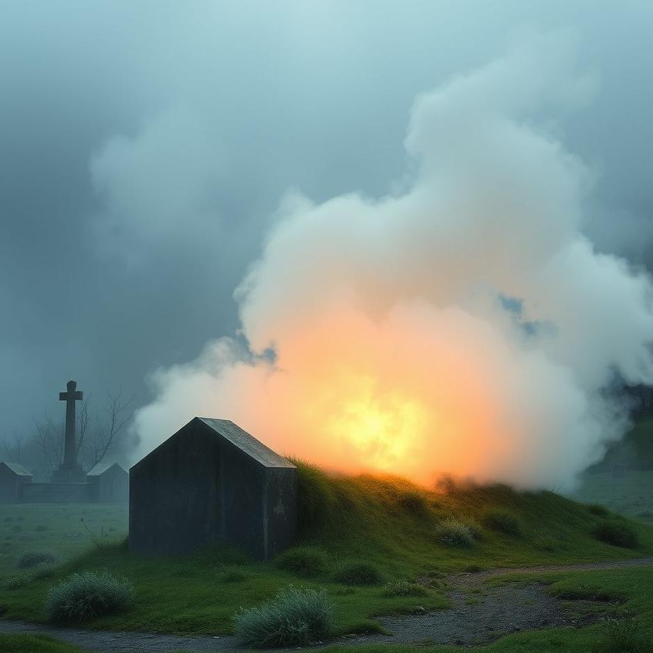 Dream : Steam coming out of a grave in a dream