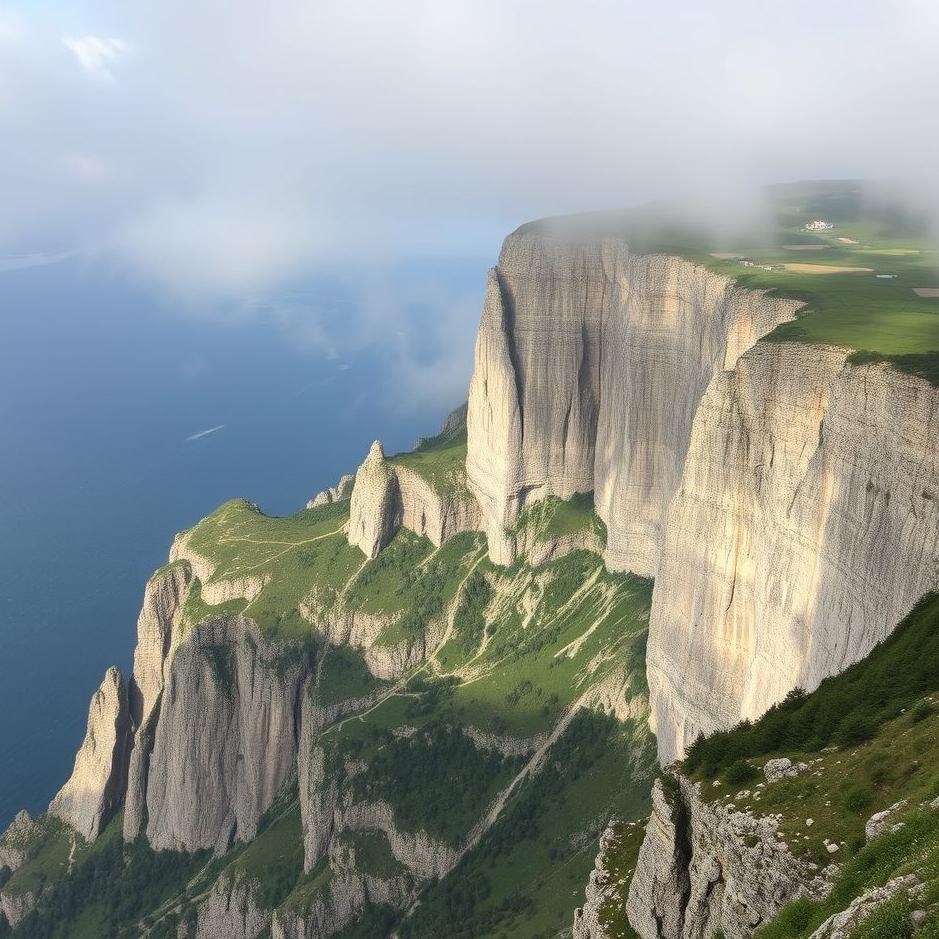 Dream : Steep cliffs in a dream