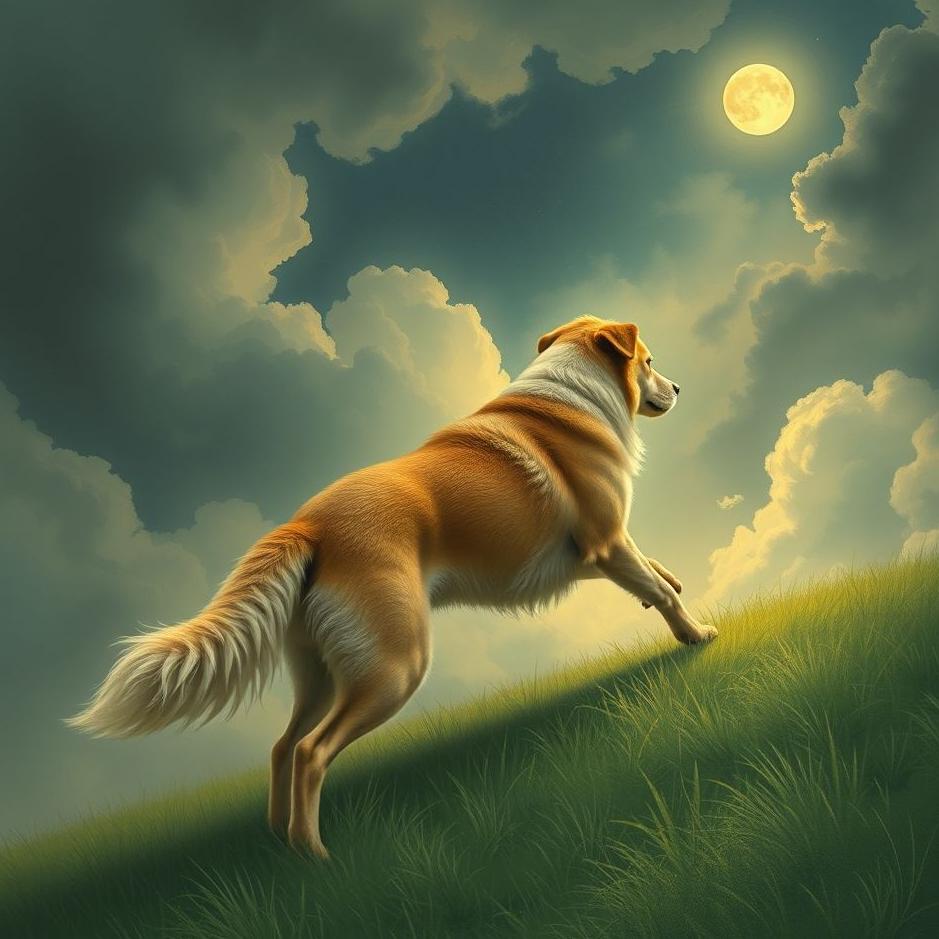Dream : Step on a dog's tail in a dream