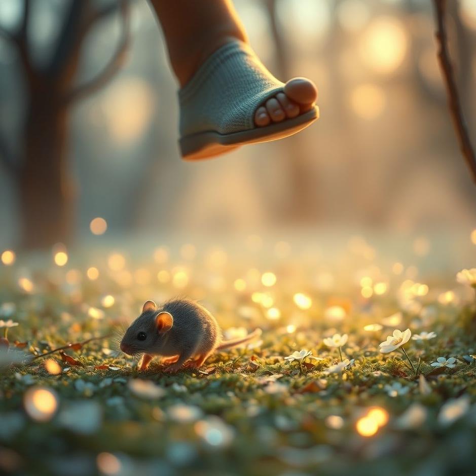Dream : Step on a mouse's tail in a dream