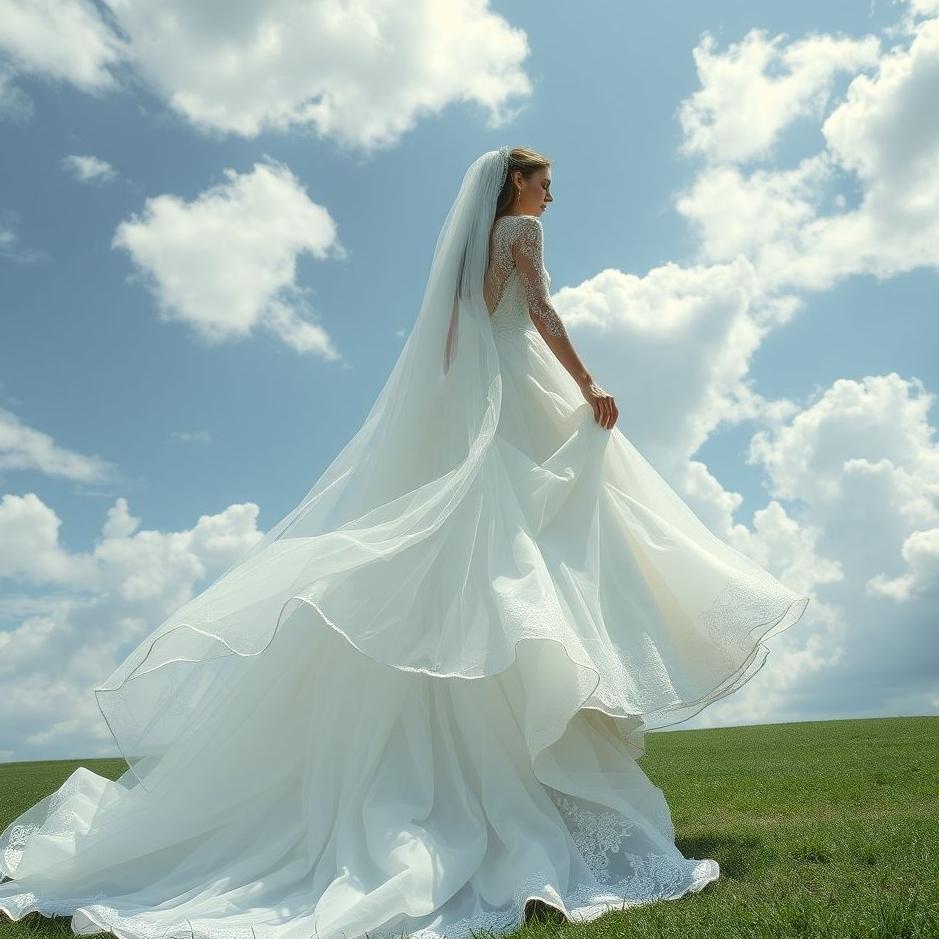 Dream : Step on a wedding dress in a dream