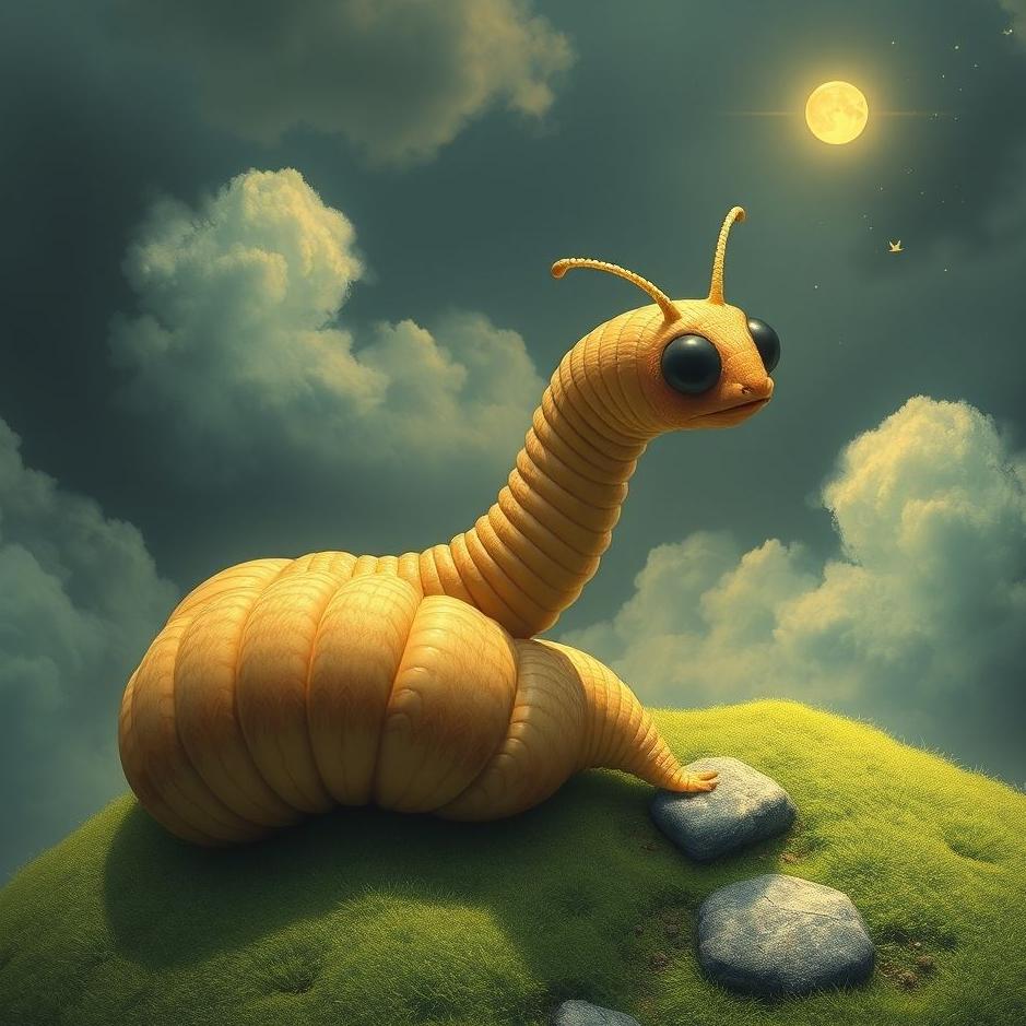 Dream : Step on a worm in a dream
