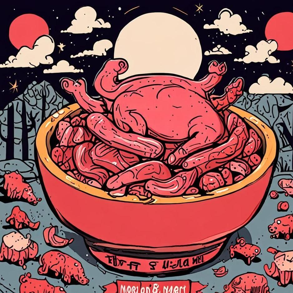 Dream : Step on meat in a dream