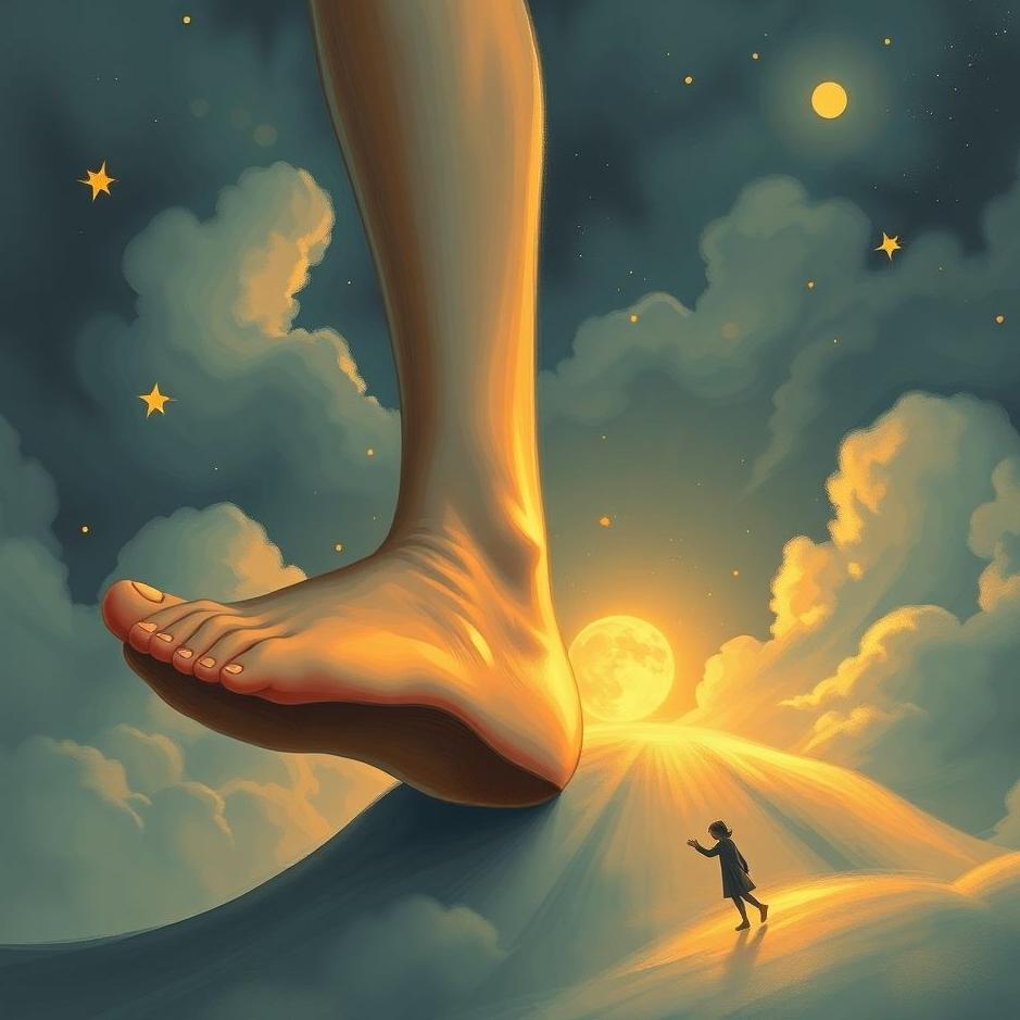 Dream : Step on the foot of your loved one in a dream