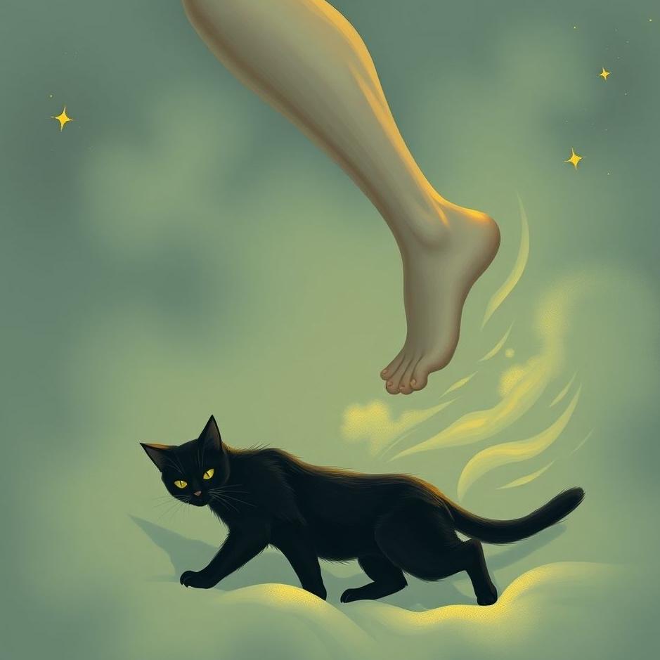 Dream : Stepping on a black cat in a dream